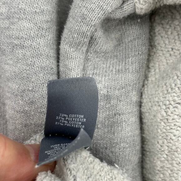 Aerie Crew Neck Sweatshirt Raglan Sleeve Mixed Media Gray Women's Size M - Picture 13 of 13